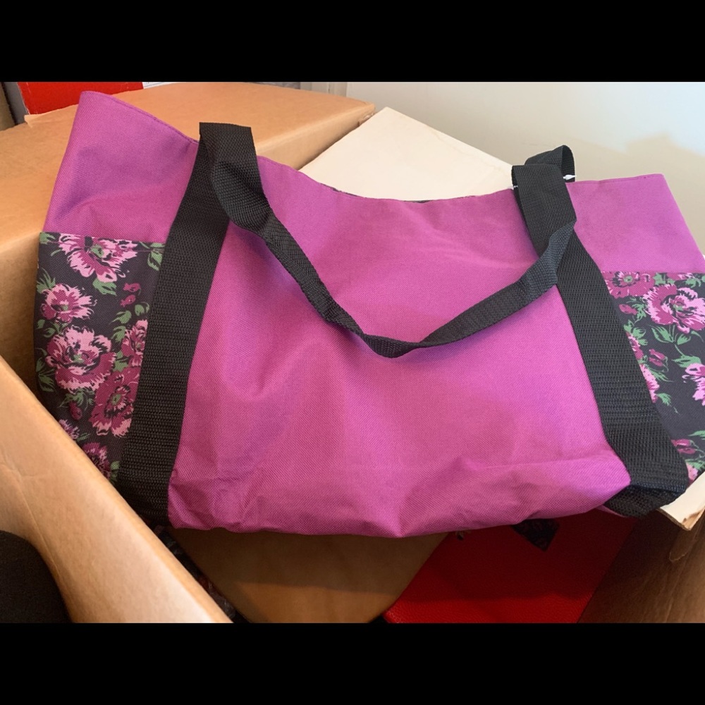 Woman within floral tote bag large NWT - Picture 2 of 5